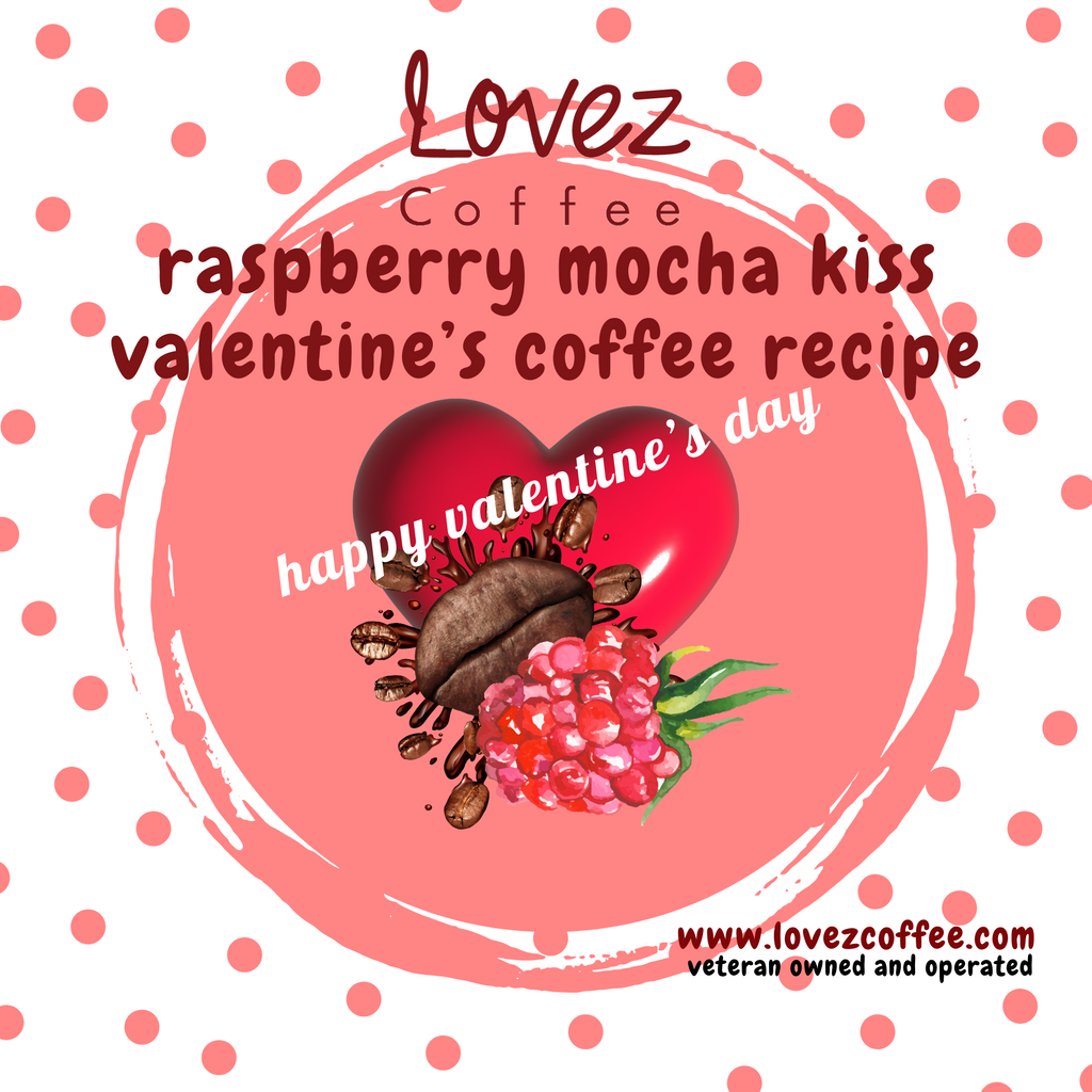 Raspberry Mocha Kiss Valentine coffee recipe without "artificial or natural” flavors!